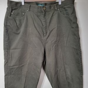 Women's Lauren Ralph Lauren Olive Green Capri Pants Size 20W
